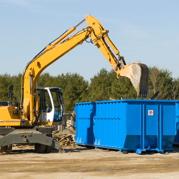 what size residential dumpster rentals are available in Woodworth